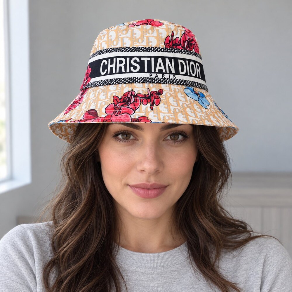 Dior Floral Oblique Bucket Hat - Picture 2 of 6